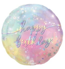 Luminous Birthday 18" Mylar Balloon