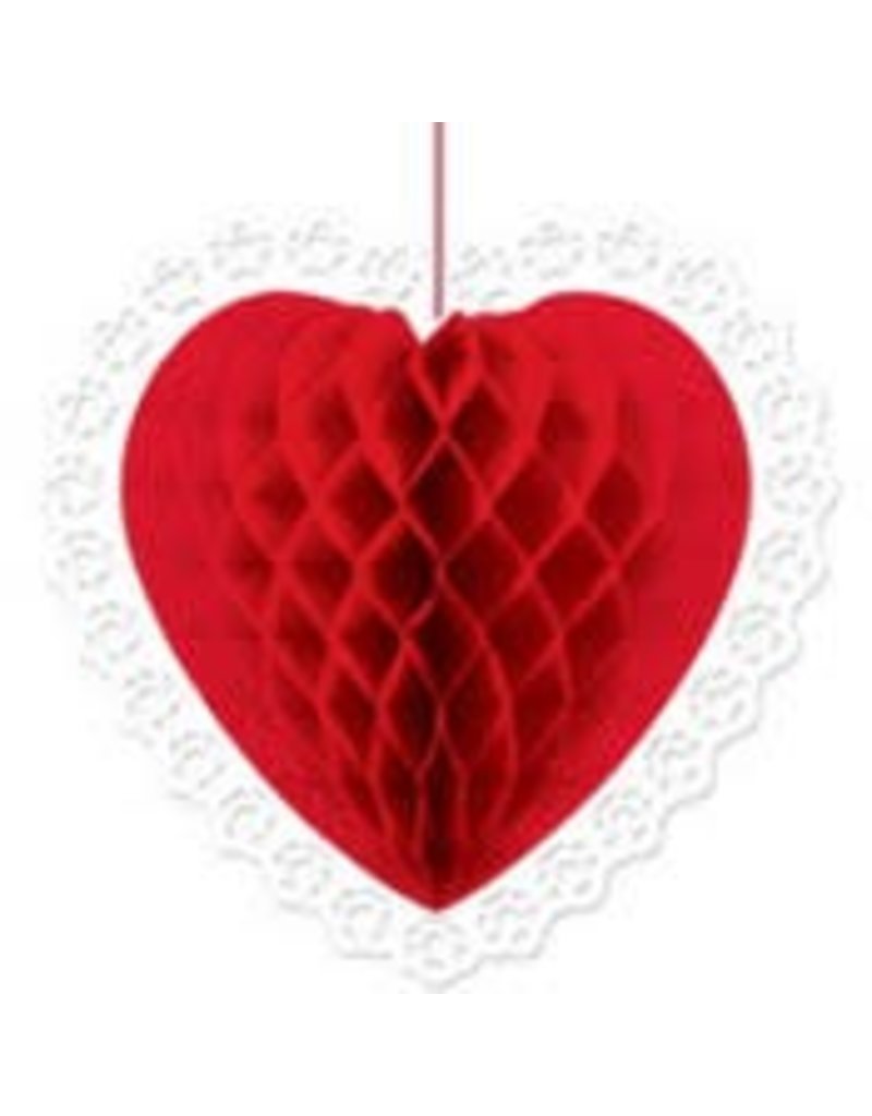 Red Heart Honeycomb Ball