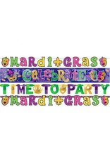 Mardi Gras Letter Banner Combo Pack (4)