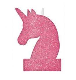 Magical Unicorn Glitter Birthday Candle