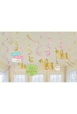 Confetti Fun Value Pack Swirl Decoration (12)