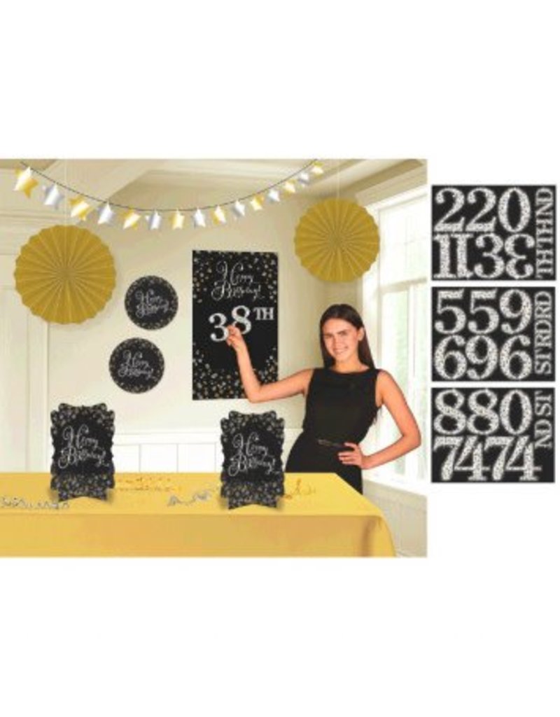 Sparkling Celebration Add-Any-Age Room Decoration Kit