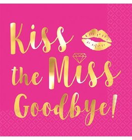 Kiss The Miss Goodbye Beverage Napkins, Hot-Stamped (16)