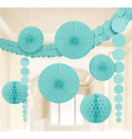 Damask Wedding Decorating Kit-Robin's Egg Blue