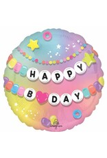 Friendship Happy Birthday 18" Mylar Balloon