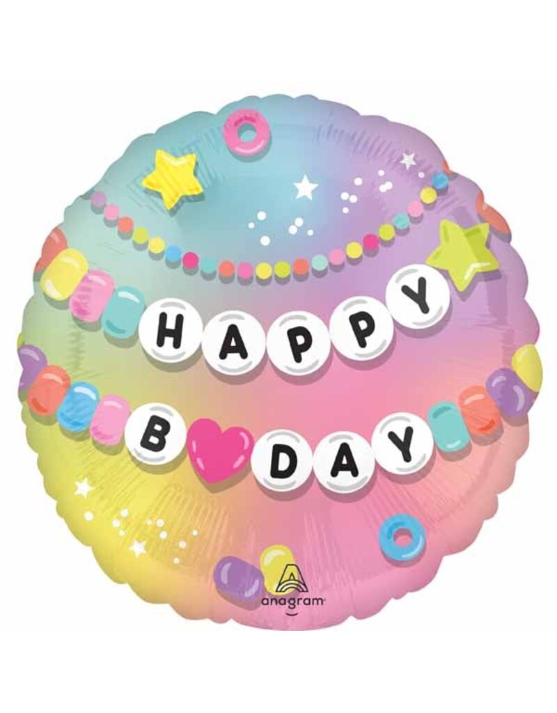 Friendship Happy Birthday 18" Mylar Balloon