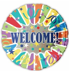 Welcome Streamers 18" Mylar Balloon