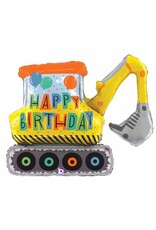 HBD Excavator Digger 31" Mylar Balloon