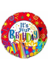 It's Your Birthday 18" Mylar Balloon