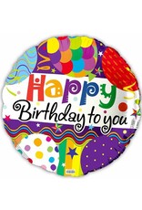 Happy BDay To You 18" Mylar Balloon