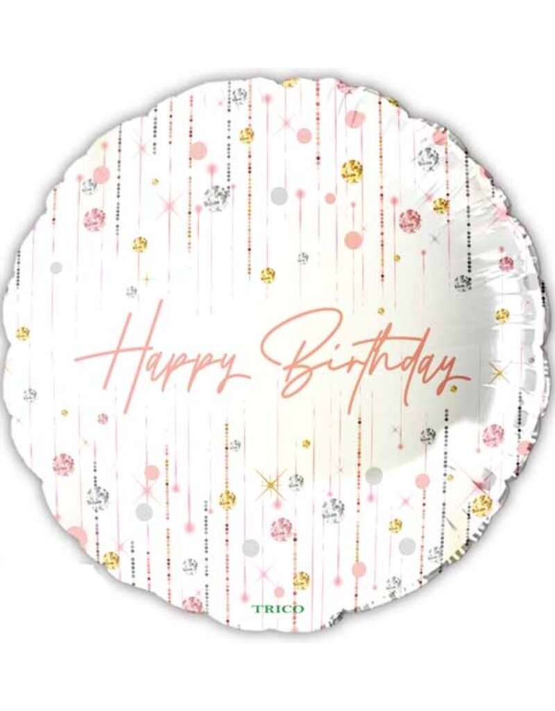 Happy Birthday PK/GD/S 18" Mylar Balloon