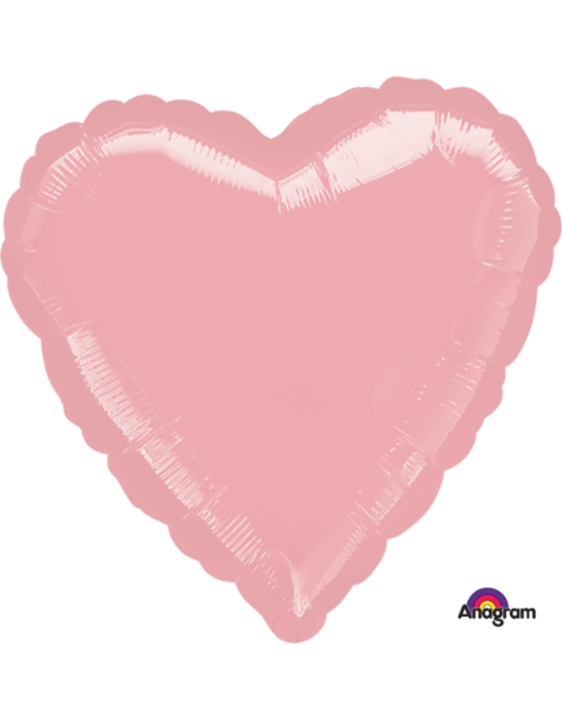 Metallic Pink Heart 18" Mylar Balloon