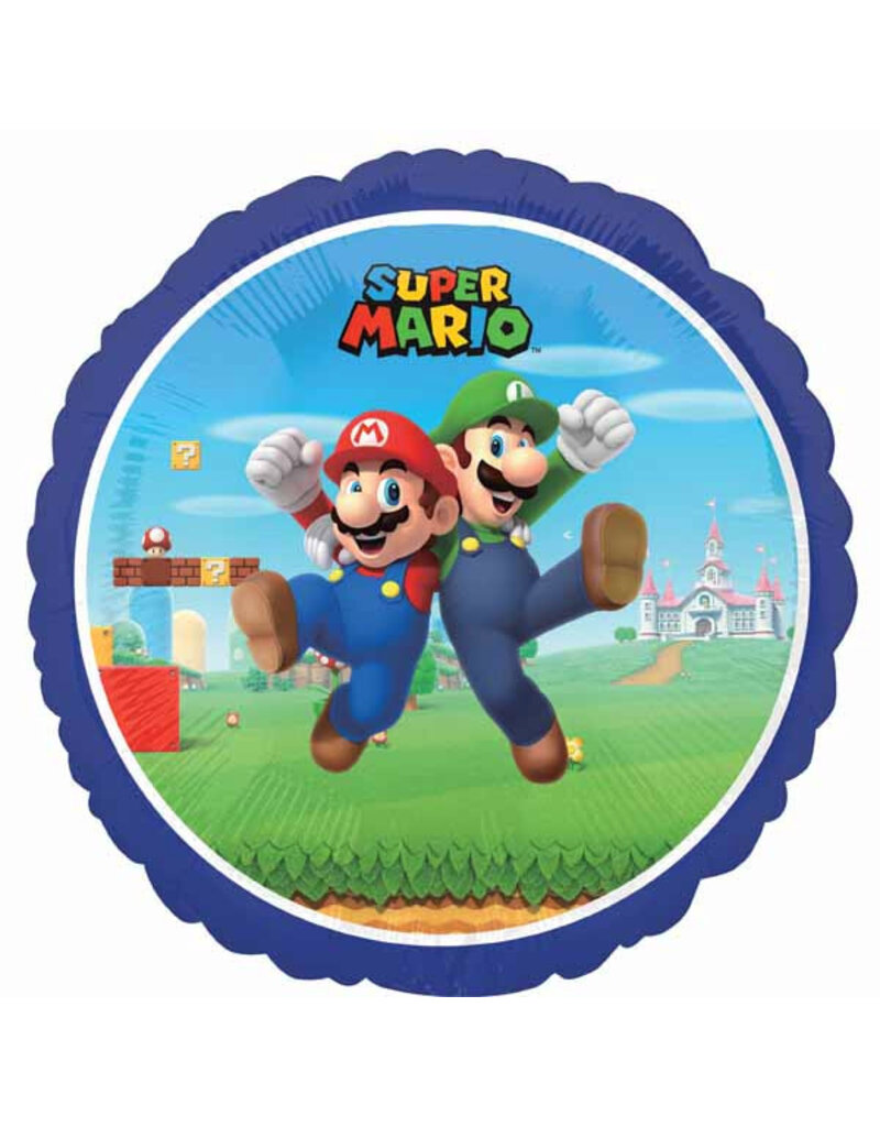 Mario Bros 18" Mylar Balloon