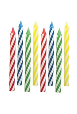 Primary Candy Stripe Spiral Candles