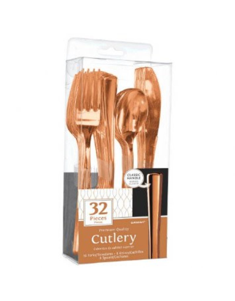 Premium Cutlery Assorted Rose Gold (32)