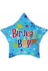 Birthday Boy Star 18" Mylar Balloon