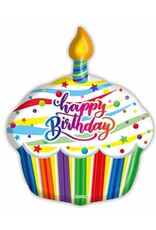 Happy Birthday Cake 18" Mylar Balloon