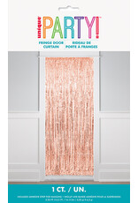 Rose Gold Metallic Door Curtain 3.25' x 6.5'