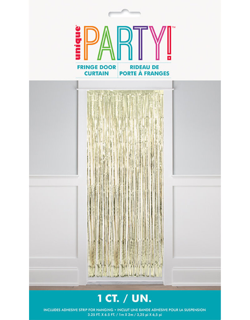 Gold Metallic Door Curtain 3.25' x 6.5'