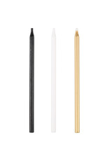 Birthday Candles Black/Gold/White 20.5"  (20)