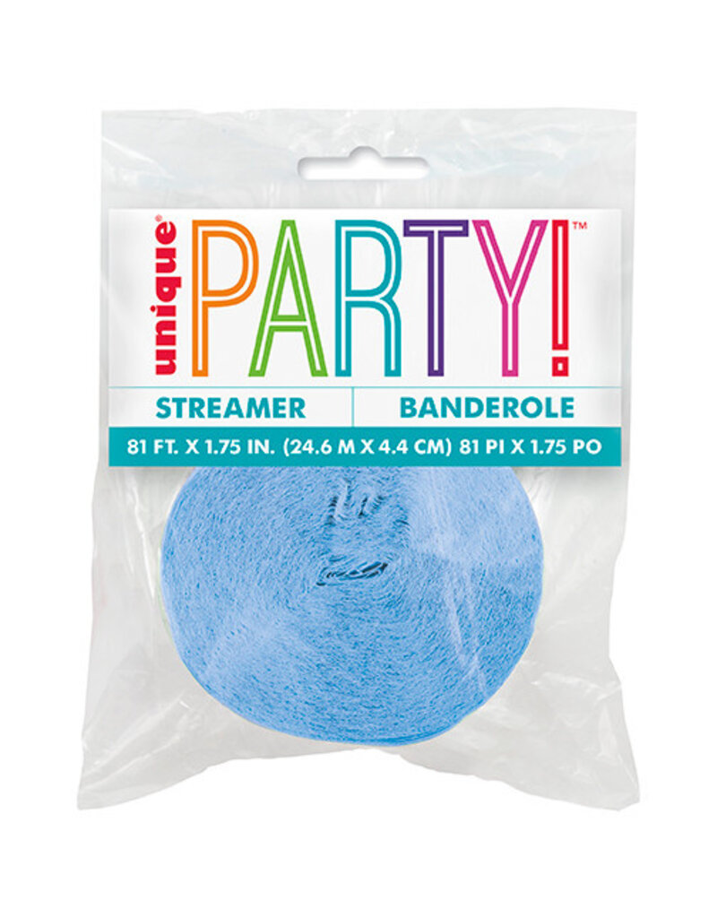 Baby Blue Crepe Streamer 81'