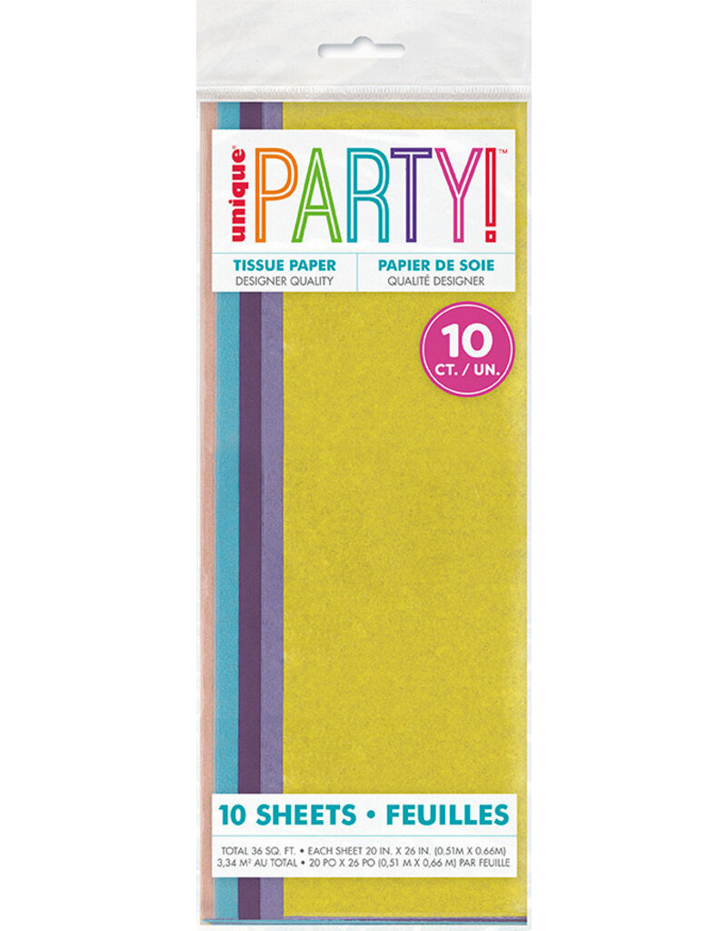 Pastel Assorted Solid Tissue (10)
