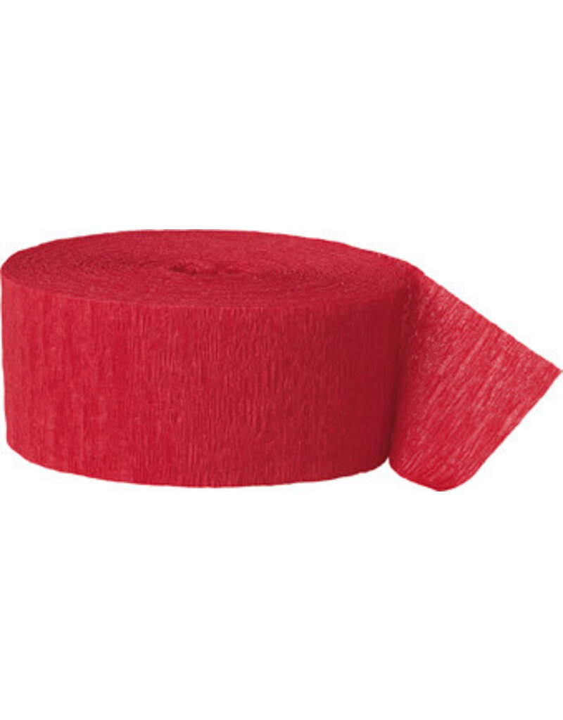 Red Crepe Streamer 81'