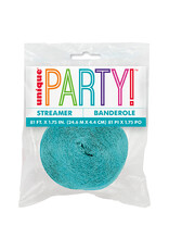 Terrific Teal Crepe Streamer 81'
