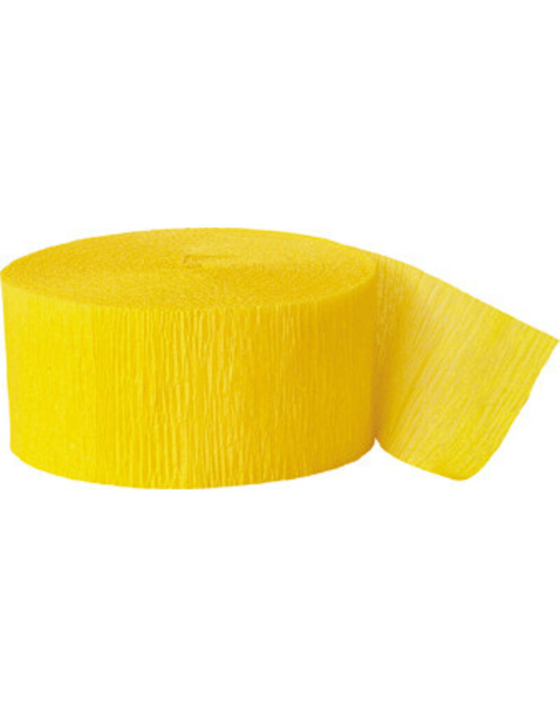 Yellow Crepe Streamer 81'