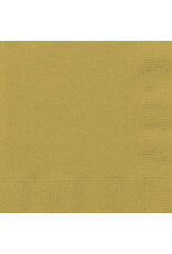 2-Ply Beverage Napkins - Gold (50)