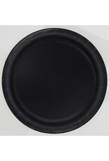 Black  7" Paper Plate (20)