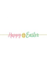 Easter Script Glitter Letter Banner