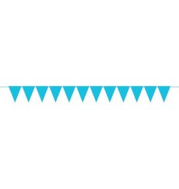 Mini Paper Pennant Banner - Caribbean Blue