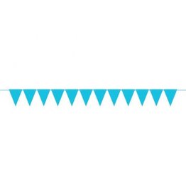 Mini Paper Pennant Banner - Caribbean Blue