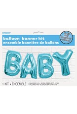 Baby Balloon Banner Blue