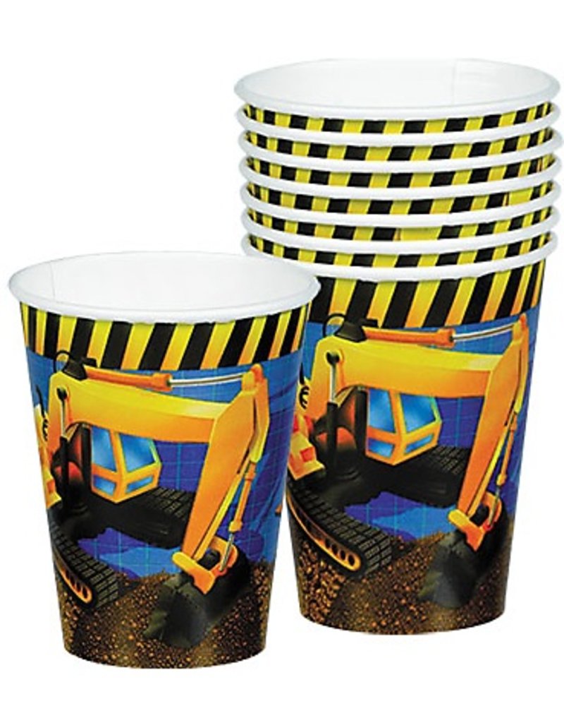 Under Construction 9oz. Paper Cups (8)