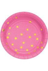 Candy Pink Dessert Plates (8)