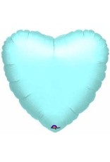 Heart Pearl Pastel Blue 18" Mylar Balloon