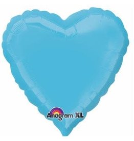 Heart Caribbean Blue 18" Mylar Balloon
