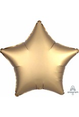 Gold Star Sateen Satin Luxe 18" Mylar Balloon