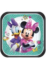 Disney Minnie Mouse Happy Helpers Square Plates, 7" (8)