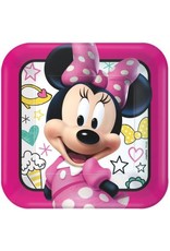 Disney Minnie Mouse Happy Helpers Square Plates, 9"