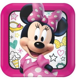 Disney Minnie Mouse Happy Helpers Square Plates, 9"