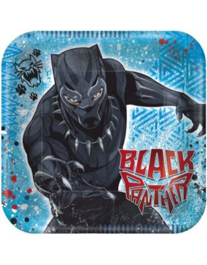 Marvel Black Panther™ Square Plates, 7" (8)