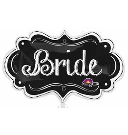 Bride Chalkboard Marquee 27" Mylar Balloon