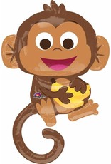 Happy Monkey 36" Mylar  Balloon