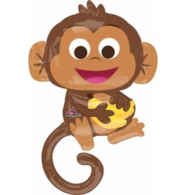 Happy Monkey 36" Mylar  Balloon