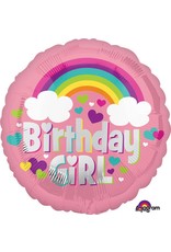Birthday Girl Rainbow Fun 18" Mylar Balloon