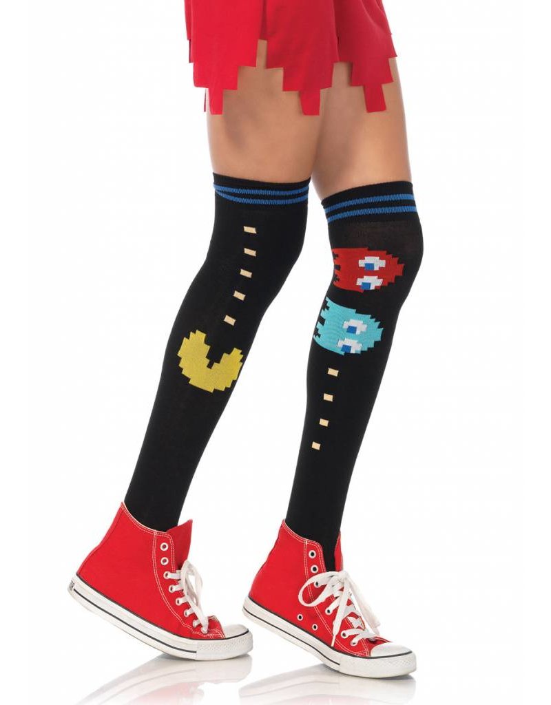 Pac Man Over The Knee Socks