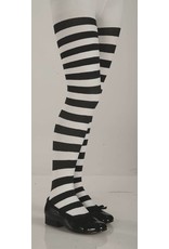 Black And White Striped Pantyhose (Child Size)